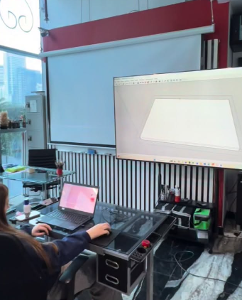 Student design work at Designers Collective Institute Dubai